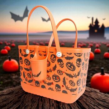 Trendy Croc Style Tote Bags, Mum Essentials, ‘Trick Or Treat’ Halloween Goodie Bags, 2 of 12