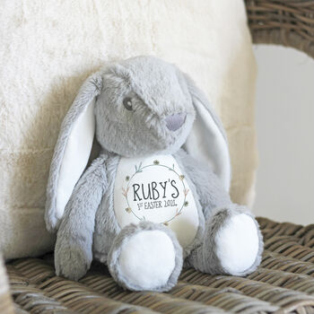 Personalised Bunny Rabbit Plush Toy, 3 of 4