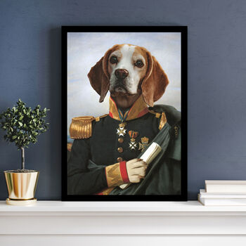 Personalised Regal King Or Admiral Renaissance Pet Portrait, 5 of 12