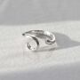 Sterling Silver Adjustable Spiral Ring, thumbnail 7 of 9