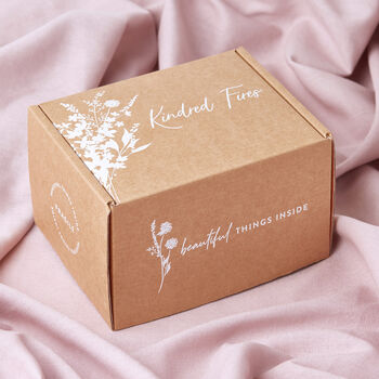 4th Linen Anniversary Gift Personalised Frosted Candle, 5 of 9