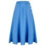 Isabelle Skirt In Palace Blue Vintage 1940s Style, thumbnail 1 of 3