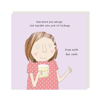 Funny Birthday Card For Her Stay Safe, 2 of 2