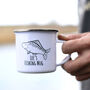 Personalised Fishing Camping Gift Enamel Mug, thumbnail 1 of 8