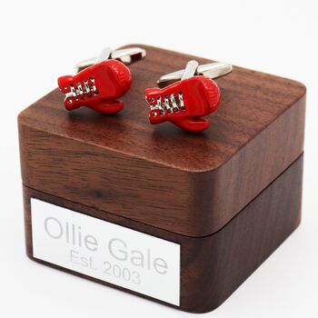 Personalised Boxing Glove Cufflinks, 2 of 3