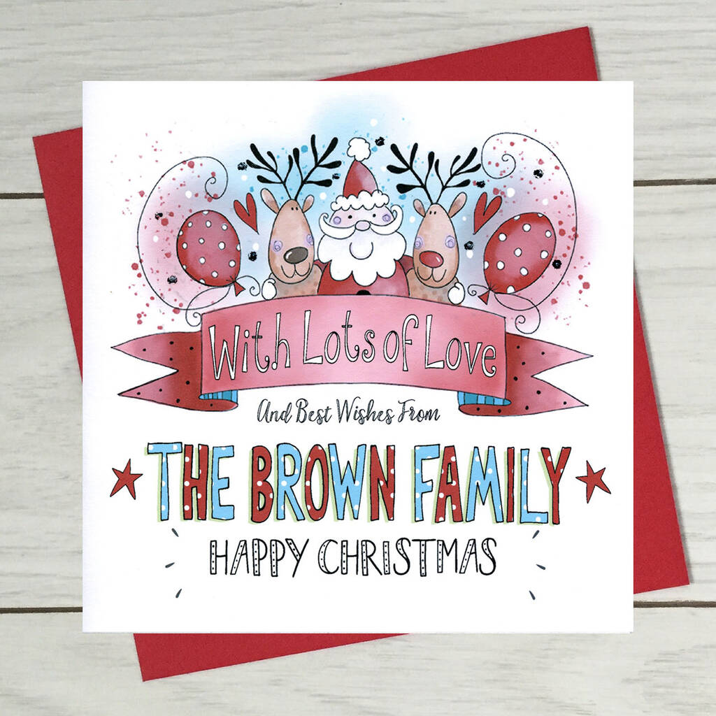 Multi Buy Santa Christmas Card By Claire Sowden Design