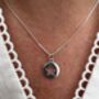 12mm Star Silhouette Pendant Necklace Sterling Silver, thumbnail 2 of 4