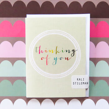 Mini Colourful Thinking Of You Card, 4 of 5