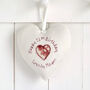 Personalised 21st Birthday Hanging Heart Gift For Her, thumbnail 1 of 10