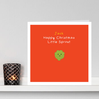 Personalised Little Sprout, Babies Xmas Card, 4 of 6