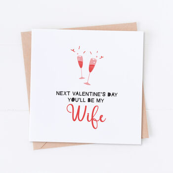 Next Valentine's You'll Be My Husband Card, 2 of 2