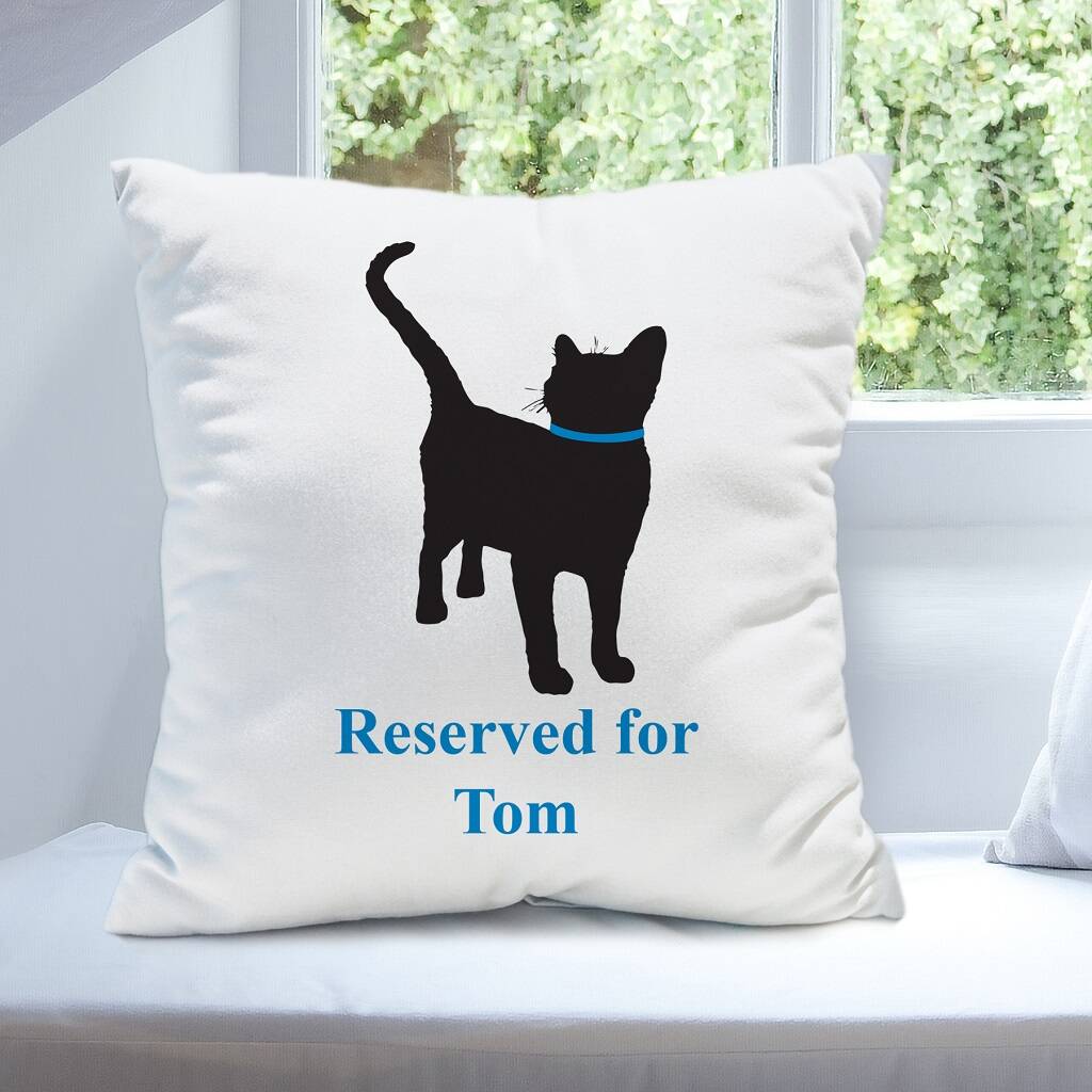 Reserved For The Cat Cushion By British and Bespoke