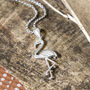 Sterling Silver Flamingo Necklace, thumbnail 1 of 4