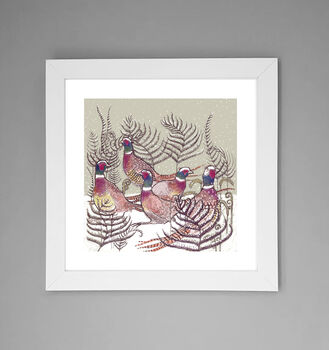 'Ring Necked Pheasants' Print, 2 of 3
