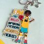 Boys Football Keyring/ Bag Charm, thumbnail 3 of 4