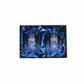 Personalised Whisky Glass With Family Coat Of Arms, 6 of 6