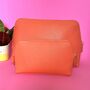 Terracotta Orange Cosmetic Wash Bag, thumbnail 1 of 6