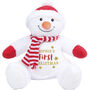 Large Personalised Snowman Cuddly Toy, thumbnail 1 of 2