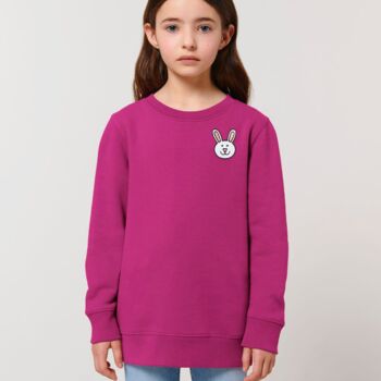 Childrens Organic Cotton Bunny Sweatshirt, 9 of 11