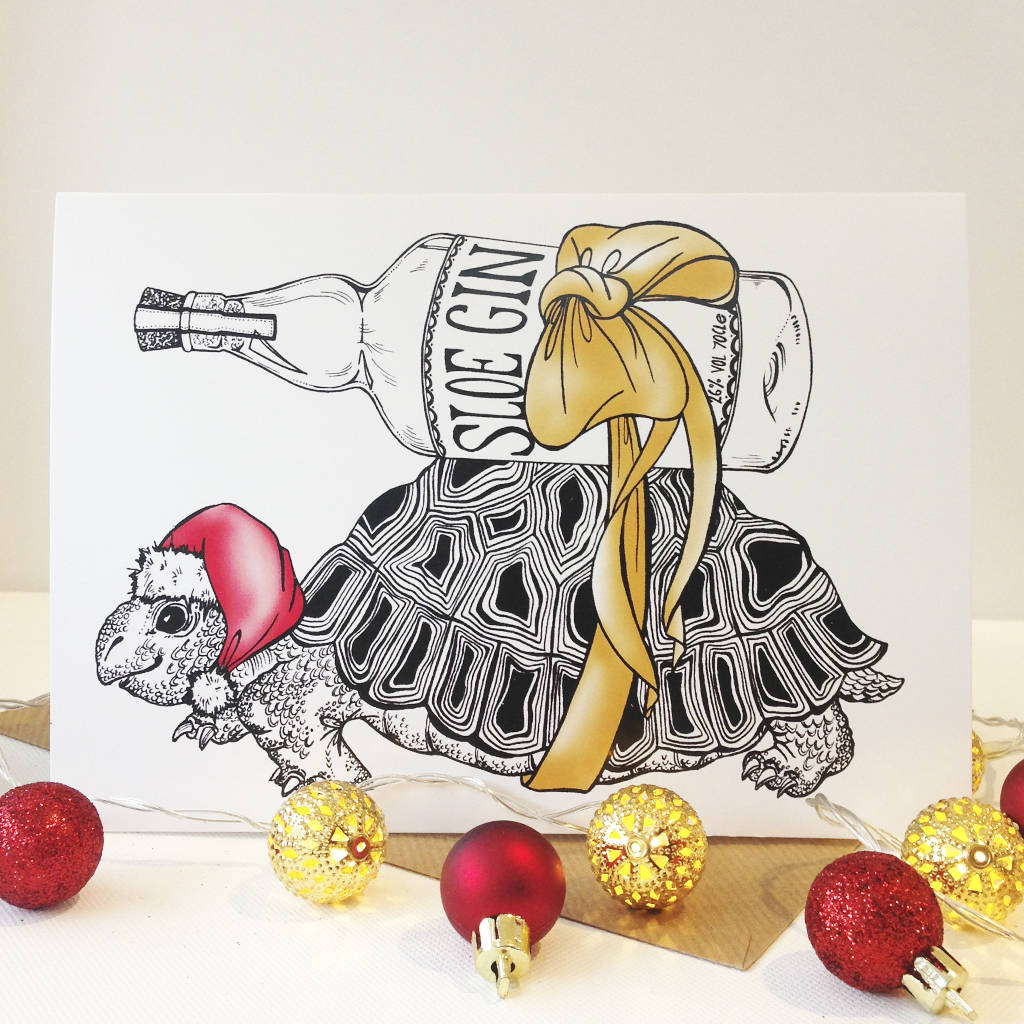 Sloe Gin Christmas Card