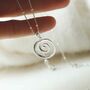 Sterling Silver Spiral Necklace, thumbnail 5 of 6