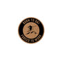 Round Cork Coaster 'Born To Ski' | Homeware | Tableware | Ski | Skiing Accessory | Mountains, thumbnail 2 of 2