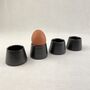 Fair Trade Minimalist Stoneware Conical Eggcup Saki Cup, thumbnail 5 of 11