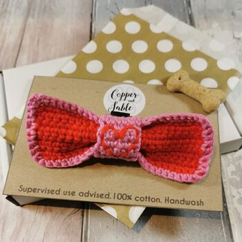 Valentines Day Pet Bow Tie, Two Sizes, Two Styles, 5 of 5