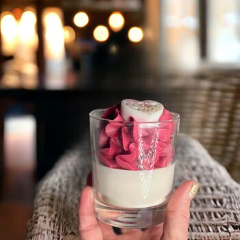 Luxury Whipped Wax Valentine's Day Candle Dark Opium, 6 of 7