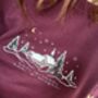 Snowy Stars Church Village Embroidered Christmas Jumper, thumbnail 4 of 6