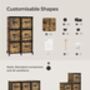 Cube Storage Unit Non Woven Fabric Customisable Shelves, thumbnail 5 of 12