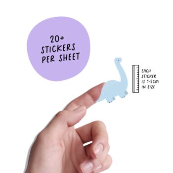Eco Friendly Dinosaur Party Bag Stickers – Kids Party Favours Plastic Free, 2 of 9