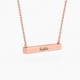 Personalised 3D Bar Shaped Engraved Name Necklace, thumbnail 8 of 12