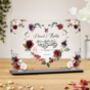 Personalised Muslim Wedding Acrylic Plaque Gift, thumbnail 1 of 3