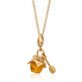 18ct Gold Honey Pot Charm Necklace, 2 of 6