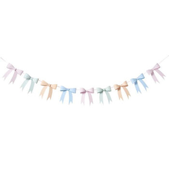 Red And Pink 3D Bow Garland, 4 of 5