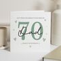 Bold Number 70th Birthday Card For Dad, thumbnail 1 of 7