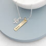 Personalised Tree Of Life Vertical Bar Necklace, thumbnail 4 of 10