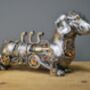 Steampunk Sausage Dog Ornament, thumbnail 1 of 3