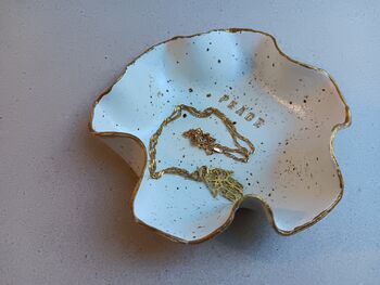 Scalloped Peace Clay Dish, 6 of 8