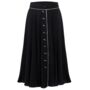 Rita Skirt Liquorice Black Vintage 1940s Style, thumbnail 1 of 2