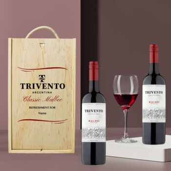 Personalised Trievento Classic Red Wine Gift Set Collection, 2 of 5