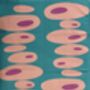 Pebbles Tea Towel Turquoise / Pink, thumbnail 3 of 3
