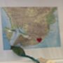 Personalised World Map Travel Rose, thumbnail 4 of 6