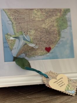 Personalised World Map Travel Rose, 4 of 6