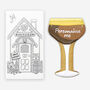 Biscuiteers Hand Iced Personalised Espresso Martini Letterbox Biscuit, thumbnail 1 of 4