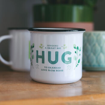 'Sending A Hug' Personalised Ceramic Mug, 2 of 3
