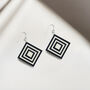 Matching Earrings And Necklace Stripey Diamond Set, thumbnail 7 of 12