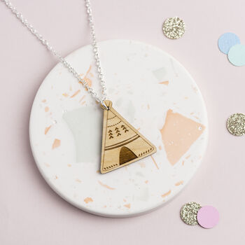 Wooden Teepee Necklace, 7 of 12