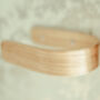 Oak Curtain Tie Backs, Curved Holdbacks, Pack Of Two, thumbnail 3 of 5